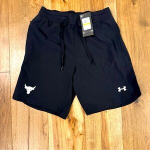 NEW NWT Sz MED Under Armour 1361616-002 Project Rock Snap Training Shorts Black